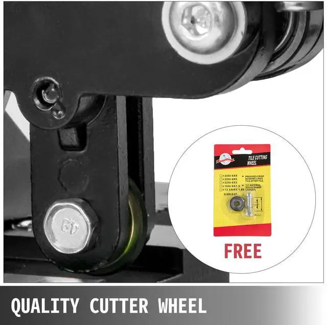 Alt view image 4 of 7 - Tile Cutter 31.5 Inch Manual Tile Cutter 1.4 Inch Tile Cutting Machine Ceramic Porcelain Tile Cutter with Laser Guide All-Steel Frame and Bonus Spare Cutter Wheels Tile Cutter Hand Tool