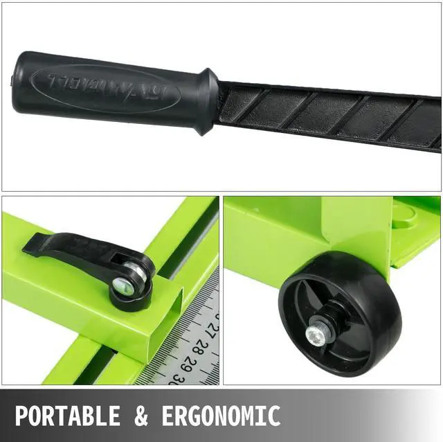 Alt view image 6 of 7 - Tile Cutter 31.5 Inch Manual Tile Cutter 1.4 Inch Tile Cutting Machine Ceramic Porcelain Tile Cutter with Laser Guide All-Steel Frame and Bonus Spare Cutter Wheels Tile Cutter Hand Tool