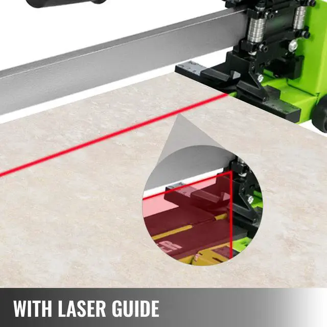 Alt view image 5 of 7 - Tile Cutter 31.5 Inch Manual Tile Cutter 1.4 Inch Tile Cutting Machine Ceramic Porcelain Tile Cutter with Laser Guide All-Steel Frame and Bonus Spare Cutter Wheels Tile Cutter Hand Tool
