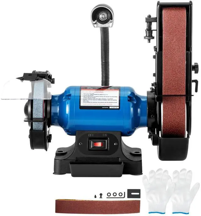 Main image of 2 IN 1 2inch Belt Grinder for Knife Making 6inch 3450rpm per min Belt and Disc Bench Sander 90 Degree Belt Holder with Sturdy Base and LED Working Lamp