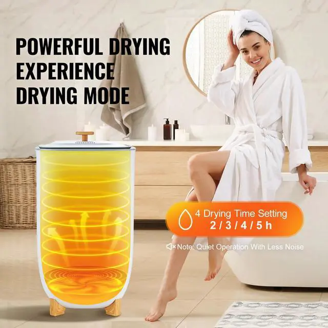 Alt view image 5 of 8 - VEVOR Towel Warmer 35L, Towel Warmer Bucket with Drying Modes(2-5h), Heating Mode 20/40/60/90 Min Auto Shut Off, LED Screen, Luxury Large Towel Warmer for Bathroom, Spa, Bathrobe, Blanket & Pajama