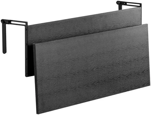 Alt view image 2 of 8 - Balcony Hanging Table 12 x 32 in Outdoor Patio Railing Bar Table Foldable