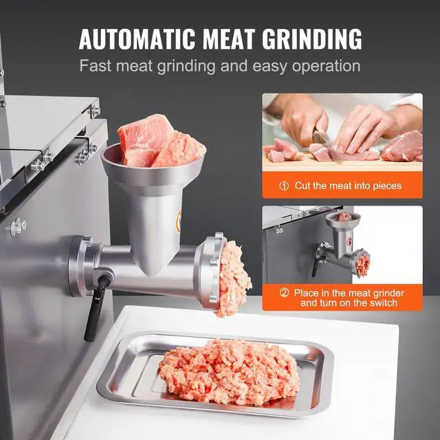 Alt view image 11 of 14 - VEVOR 550W Commercial Electric Meat Bandsaw Stainless Steel Bone Sawing Machine