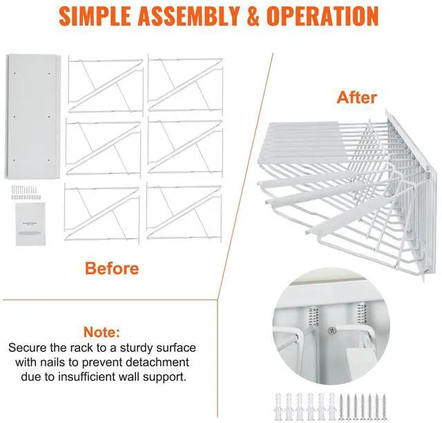Alt view image 7 of 8 - VEVOR Wall Mount Blueprint Storage Rack  Holds up to 1200 Blueprints, Hanging Blueprint Holder with 12 Pivot Brackets, for 24", 30", 36", or 42" Clamps(Rack Only Without Clamps)- Heavy Duty(240lbs)