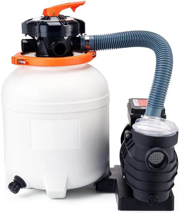 Alt view image 5 of 11 - VEVOR Sand Filter Pump for Above Ground Pools, 12-inch, 3000 GPH, 1/2 HP Swimming Pool Pumps System & Filters Combo Set with 6-Way Multi-Port Valve & Strainer Basket, for Domestic and Commercial Pools