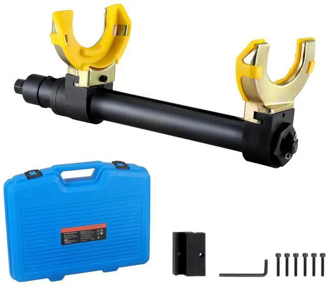 Alt view image 8 of 14 - VEVOR Strut Spring Compressor Set, Macpherson Strut Spring Compressor Kit, Interchangeable Fork Strut Coil Extractor Remover Tool, with Yellow Protective Sleeve and Carrying Case