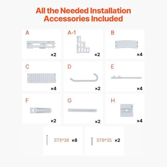 Alt view image 7 of 8 - VEVOR Swimming Pool Ladder, 4-Step Double Handrails Stairs with Non-slip Heavy Duty Steps, Reliable 400 lbs Max Load Capacity, for 48-54 In Inground & Above-ground Pools of Any Decking Surface, Grey