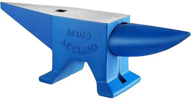 Main image of Single Horn Anvil Cast Steel Anvil Blacksmith for Sale Forge Steel Tools with Round and Square Hole and Equipment Anvil Rugged Blacksmith Jewelers Durable and Robust Metal Working Tool 105Lbs