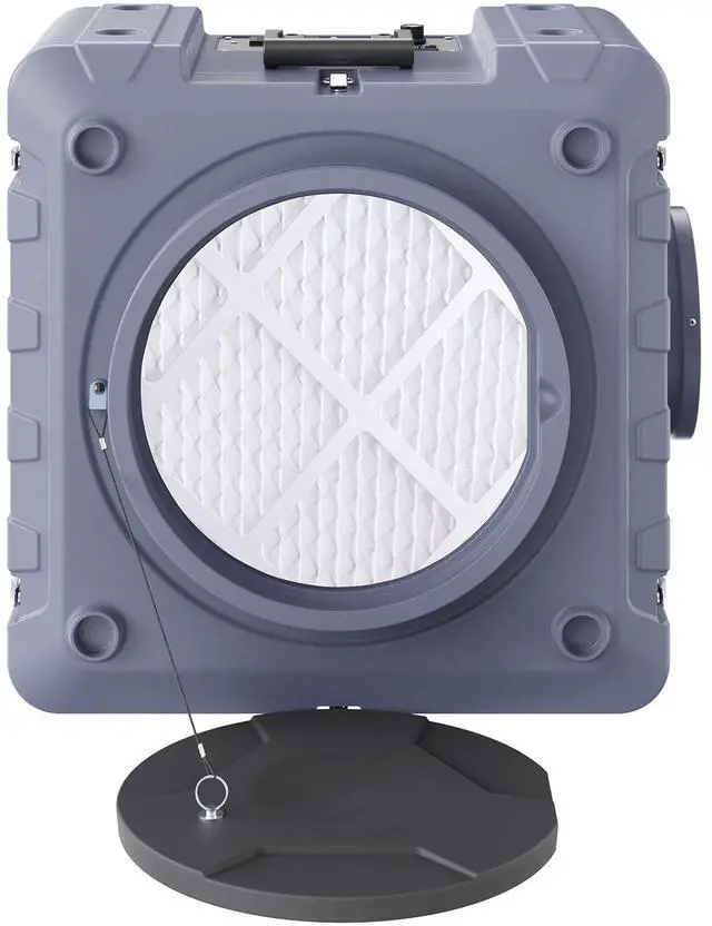 Alt view image 9 of 15 - VEVOR Air Scrubber with 3-Stage Filtration, Stackable Negative Air Machine 550 CFM, Air Cleaner with MERV10, Carbon, H13 HEPA, for Home, Industrial and Commercial Use