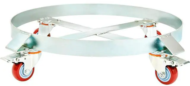 Alt view image 3 of 9 - VEVOR 2PCS 55 Gallon Heavy Duty Drum Dolly, 1000 lbs Load Capacity, Barrel Dolly Cart Drum Caddy, Non Tipping Hand Truck Capacity Dollies with Steel Frame 4 Swivel Casters Wheel, for Drum Handling