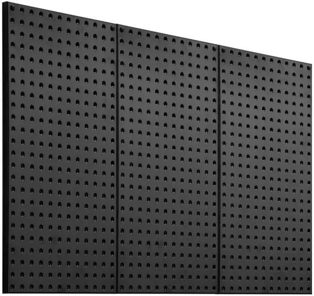 Alt view image 8 of 14 - VEVOR Metal Pegboard Panels 3 Pcs 24" x 12" Wall Organizer for Garage Tool Storage