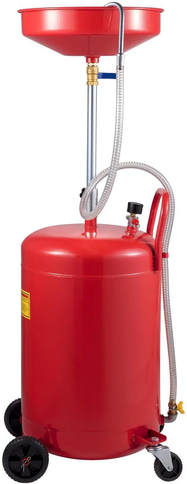 Main image of Waste Oil Drain Tank 20 Gallon Portable Oil Drain Air Operated Drainer Oil Change, Oil Drain Container, Fluid Fuel Transfer Drainage Adjustable Funnel Height, with Wheel for Easy Oil Removal