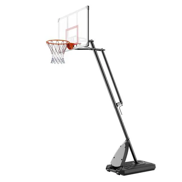 Alt view image 4 of 10 - VEVOR Basketball Hoop, 7.6-10 ft Adjustable Height Portable Backboard System, 50 inch Basketball Hoop & Goal, Kids & Adults Basketball Set with Wheels, Stand, and Fillable Base, for Outdoor/Indoor