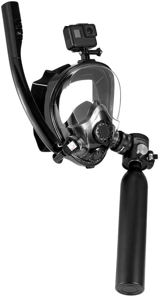 Alt view image 3 of 9 - VEVOR  0.5L Scuba Tank 32.81 ft Diving Depth Refillable Snorkel Air Tank Kit