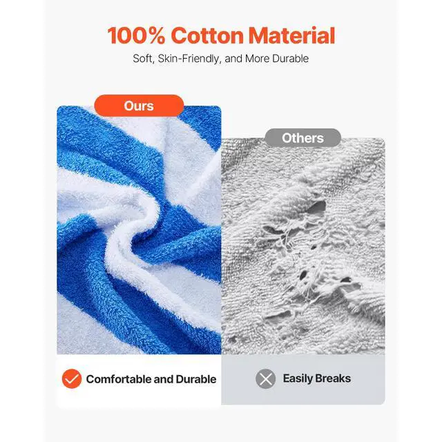 Alt view image 10 of 14 - Beach Towel 4 Pack Large Pool Towel 30 x 60 in 100% Cotton Swimming Towel