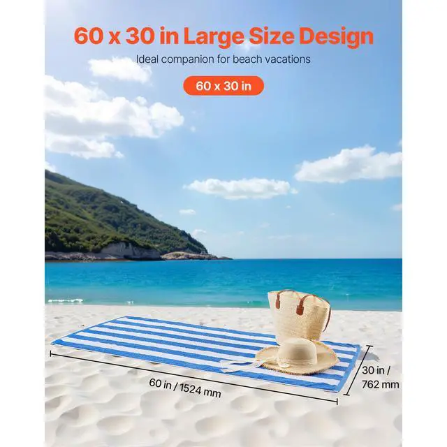 Alt view image 11 of 14 - Beach Towel 4 Pack Large Pool Towel 30 x 60 in 100% Cotton Swimming Towel