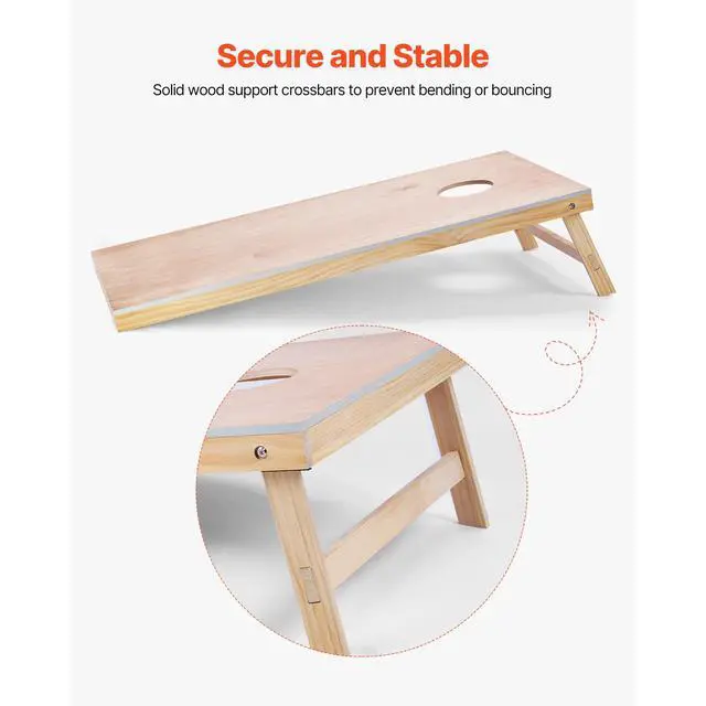 Alt view image 4 of 8 - 4x2ft Cornhole Set Portable Outdoor Corn Hole Toss Game Board Wood Carry Case