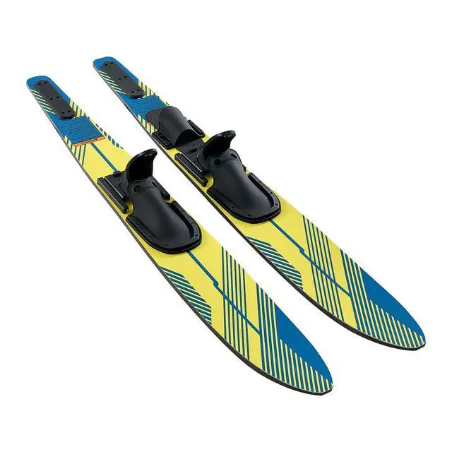 Alt view image 2 of 8 - VEVOR 59" Water Skis, Adult Water Ski with X-7 Adjustable Horseshoe Bindings & Padded Rear Toe Plate, High-gloss UV Coating Waterskis  Combo for Adults Up to 300 lbs