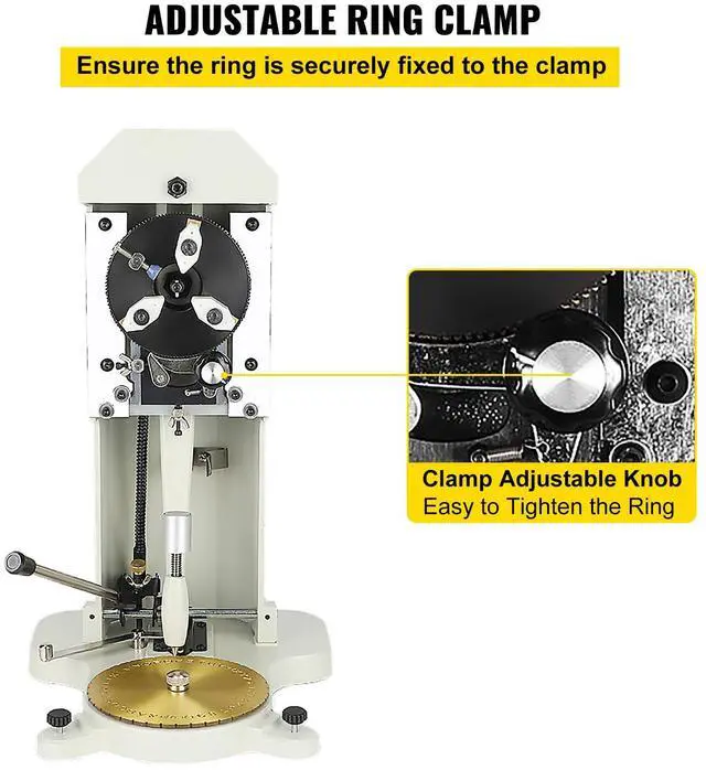Alt view image 4 of 7 - Inside Ring Engraver Double Sided Dial Ring Engraver Stamper 1.5mm-2.0mm Character Letter Block Ring Engraver Machine for Rings Inner Engraving