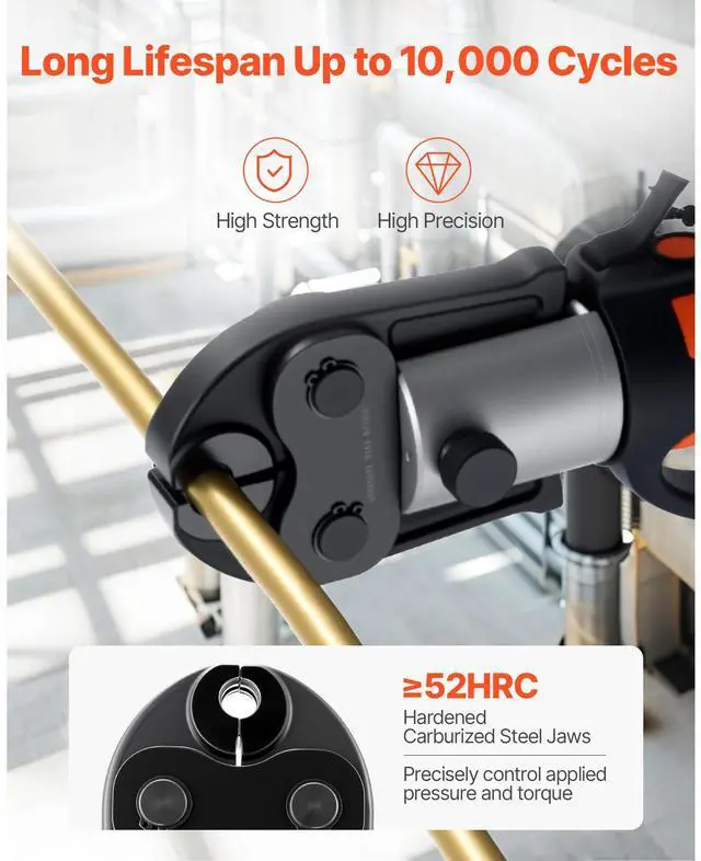 Alt view image 4 of 8 - VEVOR 7PCS Pressing Jaws 1/4" to 1-1/8" for RLS Copper Pipes, Compatible with Standard Press Tools, Suitable for High Pressure HVAC/R Applications - with Case