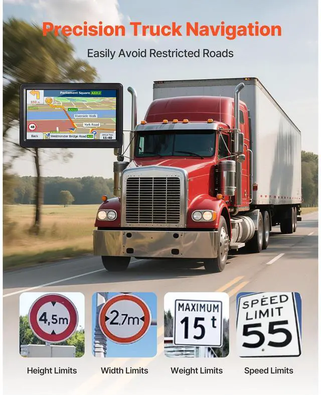 Alt view image 9 of 14 - GPS Navigator for Car 7 inch Touch Screen 16GB GPS Navigation System with Map