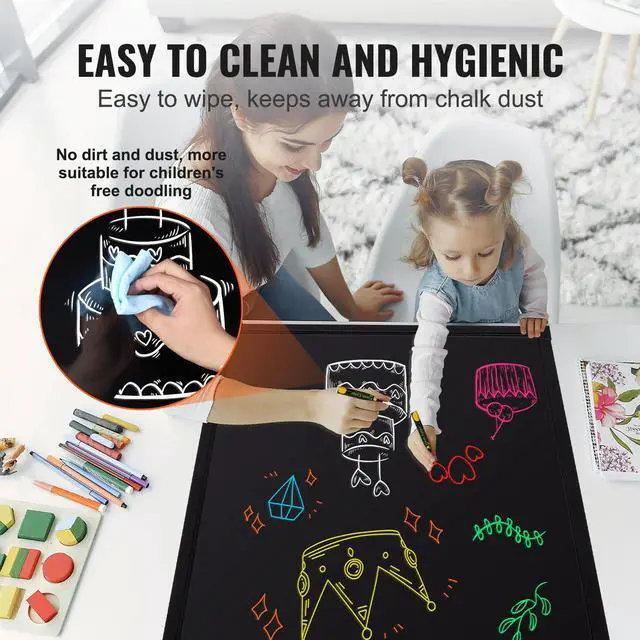 Alt view image 13 of 14 - VEVOR LED Message Writing Board, 32"x24" Illuminated Erasable Lighted Chalkboard, Neon Effect Menu Sign Board, Drawing Board with 8 Fluorescent Chalk Markers and Remote Contro Tested toStandards