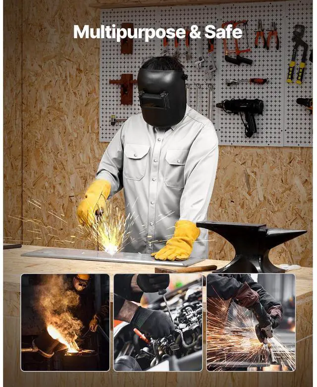 Alt view image 7 of 8 - VEVOR FR Shirts for Men, 7oz. Flame Resistant Welding Jacket, Machine Washable Cotton Heat-Resistant Welding Shirt, Meets ATPV 9.2 Cal/cm² Arc Rating - XL Size