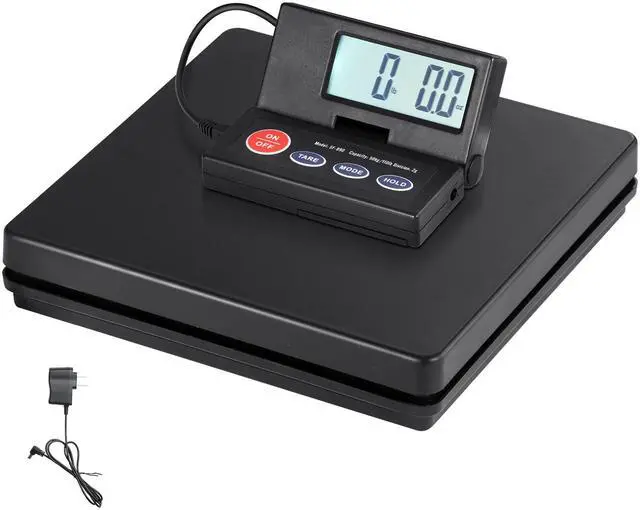 Alt view image 9 of 15 - VEVOR Digital Shipping Scale, 110 lbs x 0.07 oz. Heavy Duty Postal Scale with Timer, Tare, Hold Function, 90 Foldable LCD Screen Package Scale for Laggage, Home, Post Office, AC/DC Powered, FCC Liste