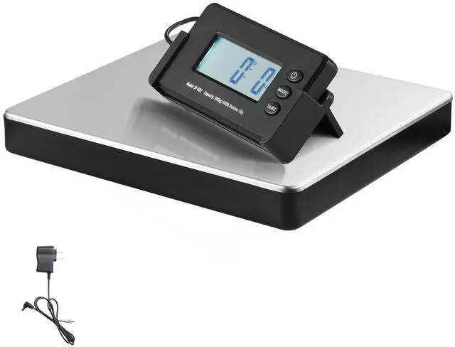 Alt view image 9 of 15 - VEVOR Digital Shipping Scale, 440 lbs x 1.7 oz. Heavy Duty Postal Scale with Timer, Tare Function, HD LCD Screen Portable Package Scale for Luggage, Home, Post Office, AC/DC Powered, FCC Listed