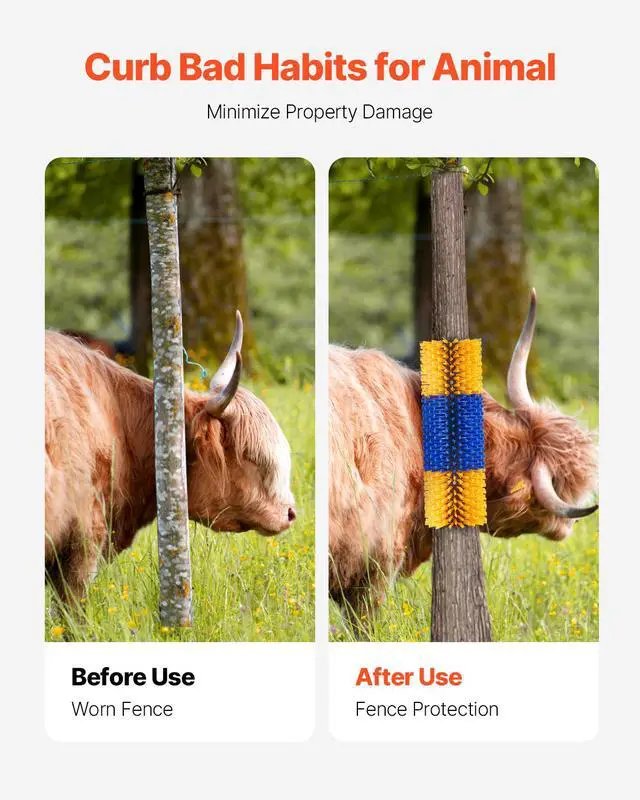 Alt view image 5 of 8 - Livestock Scratching Brush 2Pcs Itch Relief Horse Scratcher Brush 17.1 in