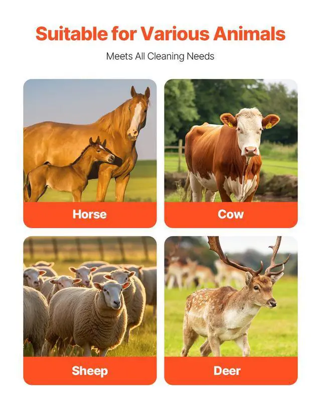 Alt view image 7 of 8 - Livestock Scratching Brush 2Pcs Itch Relief Horse Scratcher Brush 17.1 in