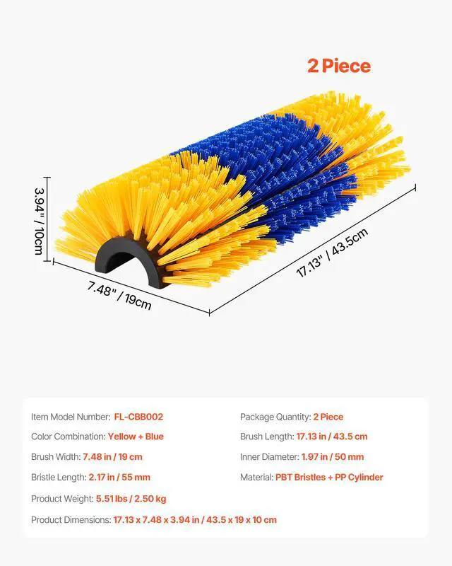 Alt view image 8 of 8 - Livestock Scratching Brush 2Pcs Itch Relief Horse Scratcher Brush 17.1 in