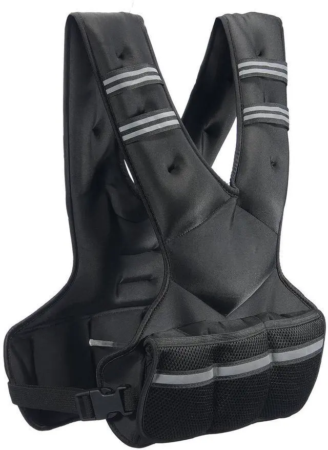 Alt view image 8 of 14 - VEVOR 20-32lb Adjustable Weighted Vest for Men Women Strength Training Running