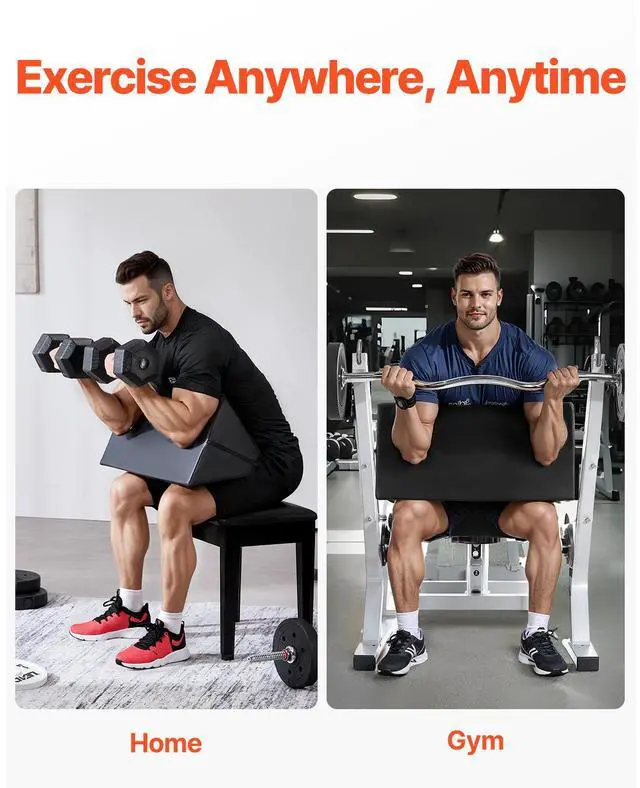 Alt view image 9 of 9 - VEVOR Preacher Curl Pad Portable Weight Bicep Arm Curler Attachment for Home Gym