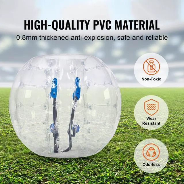 Alt view image 9 of 14 - VEVOR Inflatable Bumper Ball 1-Pack, 4FT/1.2M Body Sumo Zorb Balls for Teen, 0.8mm Thick PVC Human Hamster Bubble Balls for Outdoor Team Gaming Play, Bumper Bopper Toys for Garden, Yard, Park