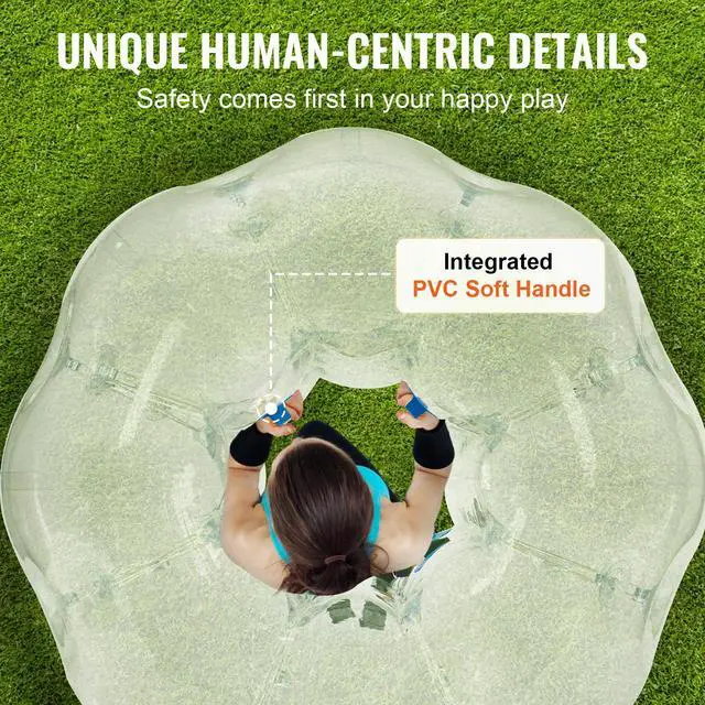 Alt view image 11 of 14 - VEVOR Inflatable Bumper Ball 1-Pack, 4FT/1.2M Body Sumo Zorb Balls for Teen, 0.8mm Thick PVC Human Hamster Bubble Balls for Outdoor Team Gaming Play, Bumper Bopper Toys for Garden, Yard, Park