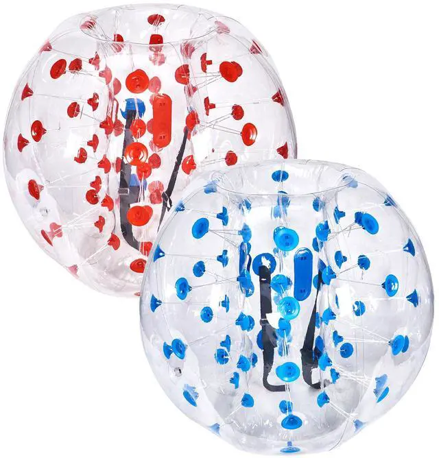 Alt view image 4 of 10 - VEVOR Inflatable Bumper Balls 2-Pack, 4FT/1.2M Body Sumo Zorb Balls for Teen, 0.8mm Thick PVC Human Hamster Bubble Balls for Outdoor Team Gaming Play, Bumper Bopper Toys for Garden, Yard, Park