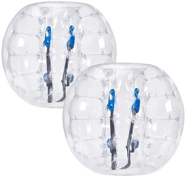 Alt view image 8 of 14 - VEVOR Inflatable Bumper Balls 2-Pack, 4FT/1.2M Body Sumo Zorb Balls for Teen, 0.8mm Thick PVC Human Hamster Bubble Balls for Outdoor Team Gaming Play, Bumper Bopper Toys for Garden, Yard, Park