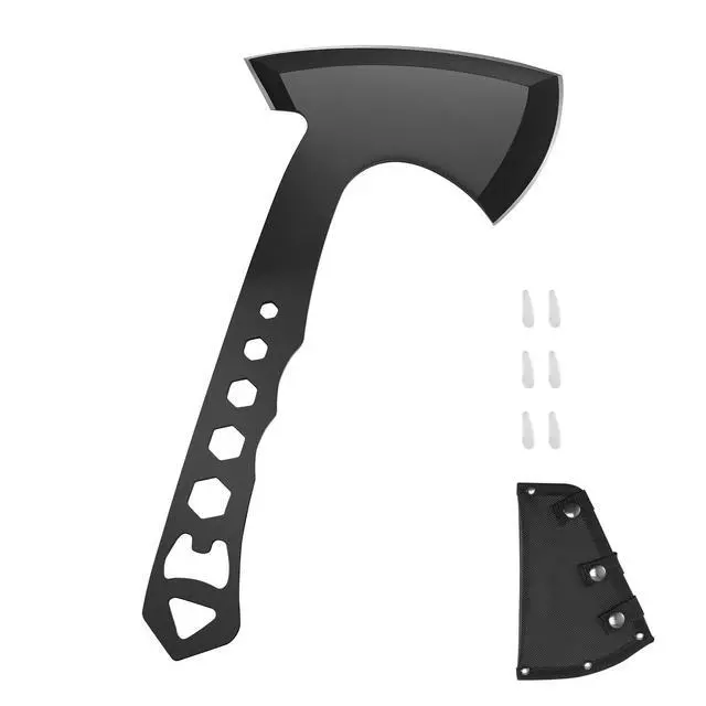 Alt view image 8 of 14 - Throwing Axes and Tomahawks 3 Pack Axe Throwing Hatchet Set Stainless Steel