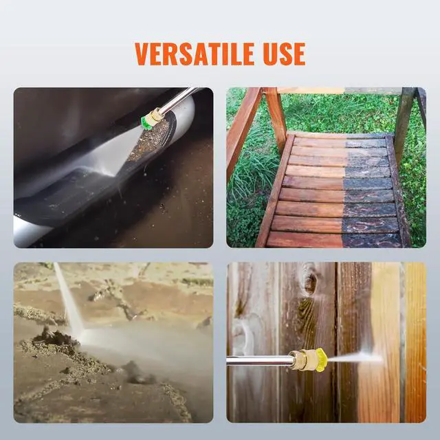 Alt view image 13 of 14 - VEVOR Gas Pressure Washer, 3600 PSI 2.6 GPM, Gas Powered Pressure Washer with Copper Pump, Spray Gun and Extension Wand, 5 Quick Connect Nozzles, for Cleaning Cars, Homes, Driveways, Patios