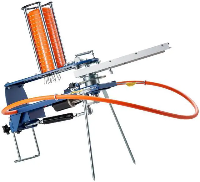 Alt view image 2 of 8 - VEVOR Clay Target Thrower 28 Clays Pigeon Thrower 45 Yards Automatic Launcher