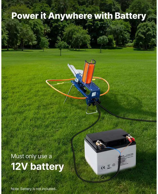 Alt view image 7 of 8 - VEVOR Clay Target Thrower 28 Clays Pigeon Thrower 45 Yards Automatic Launcher