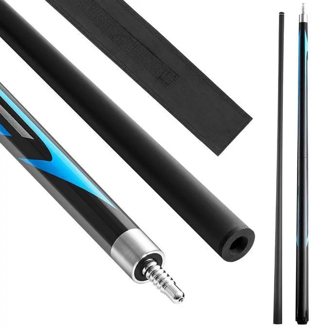Alt view image 2 of 8 - VEVOR Pool Cue, 1 Piece Jump Break Cue, 58 inch & 19.5 oz Break Cues Pool Stick, Breaks Stick with Carbon Fiber Shaft & Maple Cues Butt, Heavy Hitter Breaks Jump Billiard Cue for Adult, Home, Office