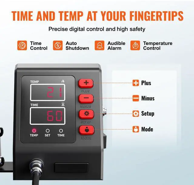 Alt view image 4 of 7 - 11 in 1 Heat Press, 12 x 15 Inch, Multifunctional Clamshell Printer, Digital Dual-Tube Heat Press Transfer Machine, Swing Away Sublimation Machine for T-Shirt Hat Cap Mug Plate Pen Shoes Black