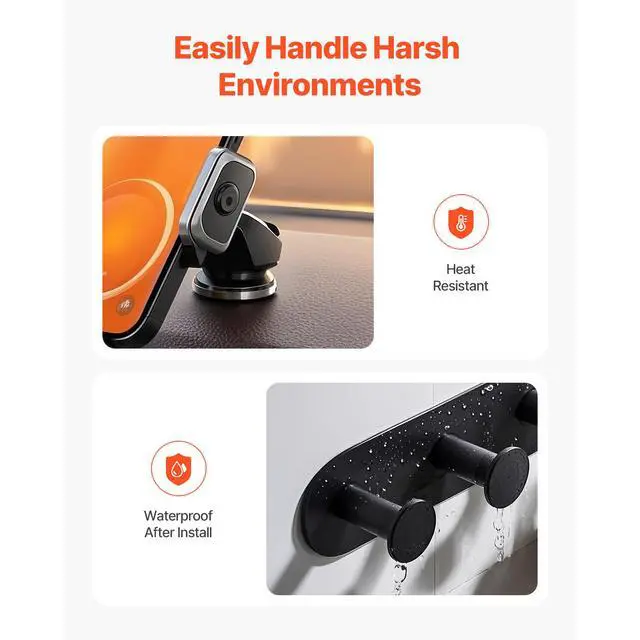 Alt view image 10 of 14 - VEVOR Double Sided Tape Heavy Duty, 16 ft Long Nano Mounting Tape, Strong Adhesive & Reusable, Clear Two Sided Wall Tape, Removable Poster Picture Hanging Strips for Home, Office, Car, Outdoor Use