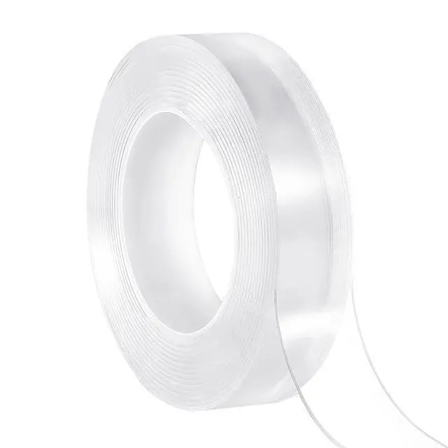 Alt view image 8 of 14 - VEVOR Double Sided Tape Heavy Duty, 16 ft Nano Mounting Tape(3 Pack), Strong Adhesive & Reusable, Clear Two Sided Wall Tape, Removable Poster Picture Hanging Strips for Home Office Car Outdoor Use