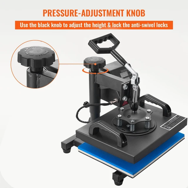 Alt view image 4 of 8 - Heat Press, 12x10Inch T-Shirt Press Machine, T-shirt Press Heat Press 30x23cm Printing Machine Heat Transfer Sublimation Machine for T-shirts