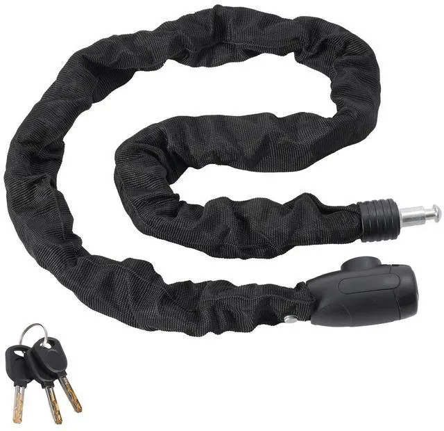Alt view image 2 of 8 - VEVOR Bike Chain Lock, 3.94 Ft Combination Bicycle Chain Lock with 4 Keys, Heavy Duty Anti-Theft High Security Bike Locks, Perfect for Bike, Motorcycle, Scooter, Bicycle, Door, Fence or Gate, 8mm