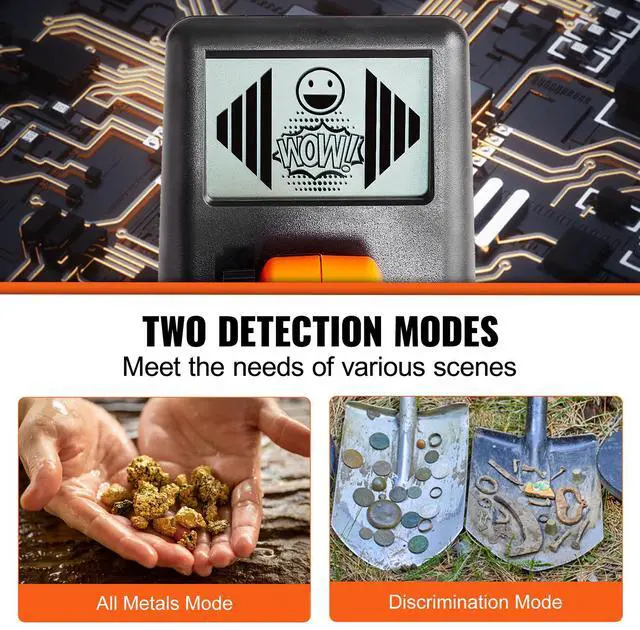 Alt view image 11 of 14 - VEVOR Metal Detector for Kids, 6 Inch, 25''-37'' Adjustable Gold Detector, IP68 Waterproof Search Coil with LCD Display Advanced DSP Chip, Lightweight for Junior & Youth Detecting Gold Coin Treasure