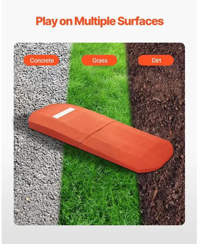 Alt view image 6 of 7 - Pitching Mound, Portable Baseball Game Mound, 127 in Indoor Outdoor Pitching Practice and Training Equipment, Softball Pitching Aids with Antifade Turf and Pitching Rubber